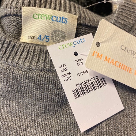 2 J. Crew Crewcuts Boys Sweaters w Elbow Patches - Picture 4 of 4